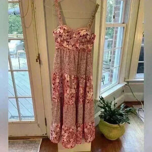 B.O.G. Collection Floral Flowy Feminine Maxi Dress Size Small